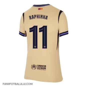 Barcelona Raphinha Belloli #11 Tricou Fotbal Replică 2025-26 Femei Deplasare